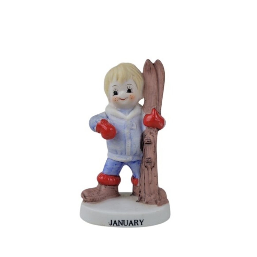 Vintage Lefton‎ MONTHS OF THE YEAR Birthday Boy Figurines January